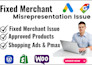 fix google merchant center misrepresentation suspension issue